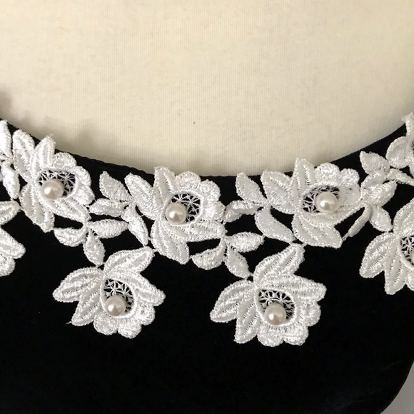 Vintage Cachet by Bari Protas Dress lace & pearls - Picture 6 of 8